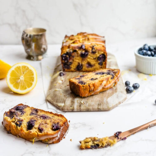 Grain-free, dairy-free blueberry lemon loaf from Stelle & Co Bakes