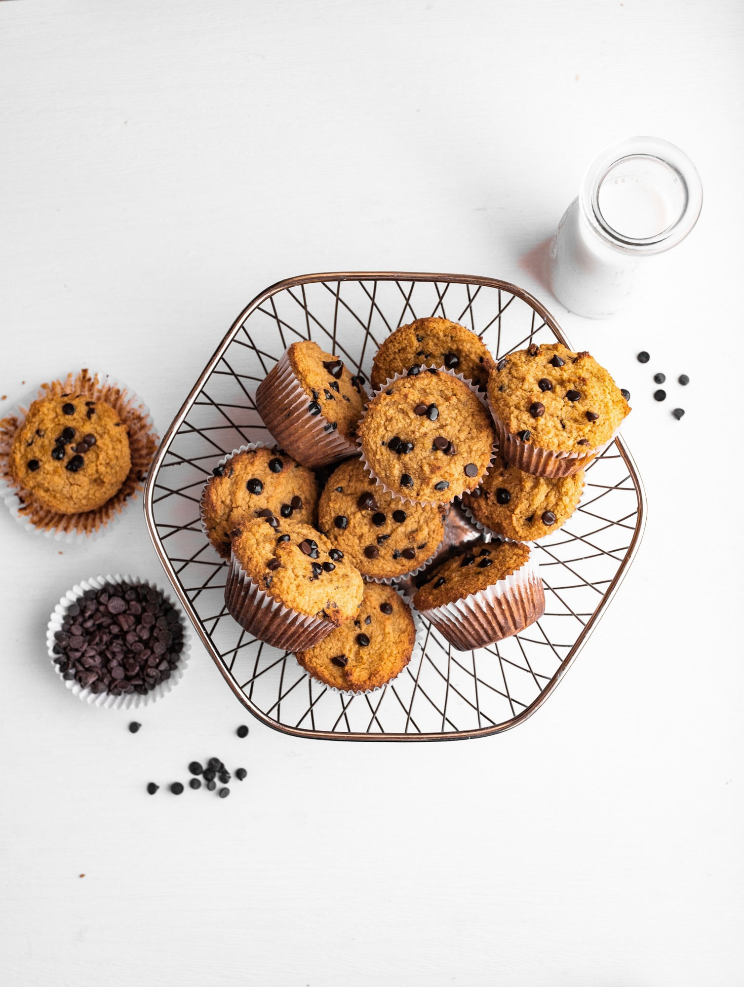Grain-free chocolate chip muffins from Stelle & Co Bakes