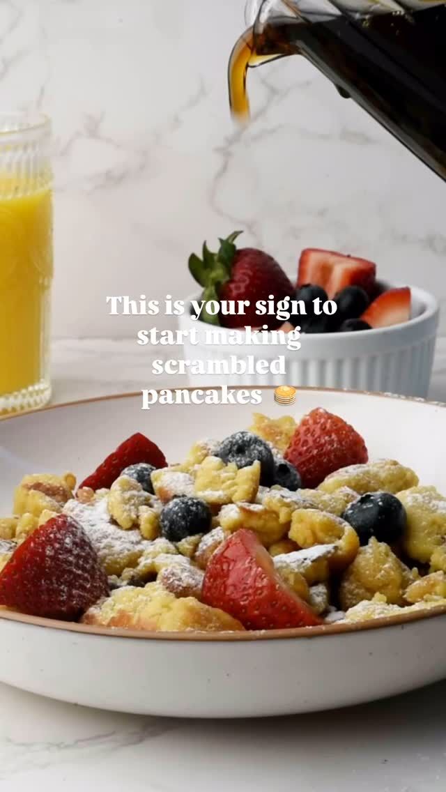Easy Breakfast idea: scramble your pancakes. 

It’s just so easy, and the texture is delightful with a hint of powdered sugar on top!

Follow me & Comment 🥞 for the full recipe link!

#breakfastideas #pancakes #glutenanddairyfree #glutenfree #breakfast #healthybreakfast